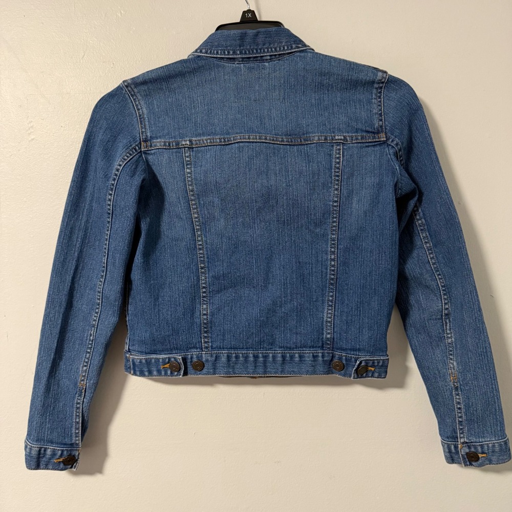 Banana Republic Classic Blue Denim Jean Jacket Women's XS Made in Bangladesh - Picture 2 of 6